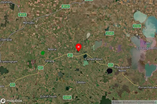 Gnotuk,Victoria Satellite Map