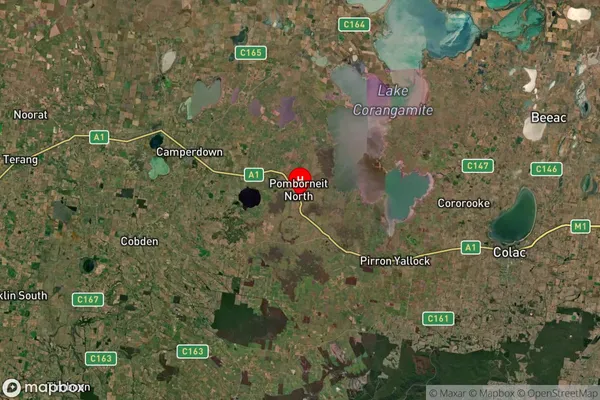 Pomborneit,Victoria Satellite Map