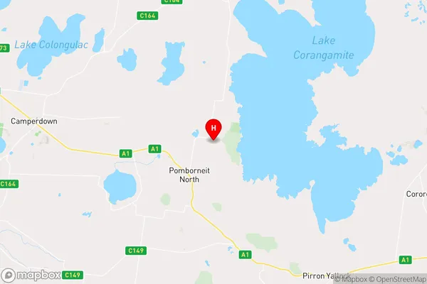 Pomborneit North,Victoria Area Map