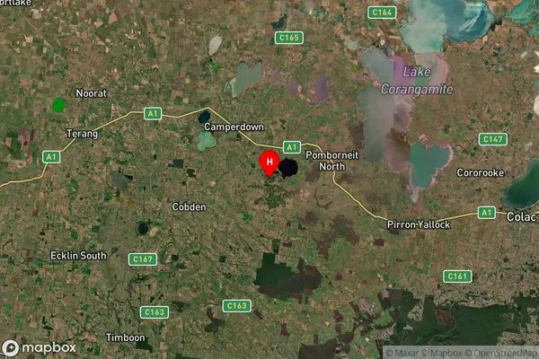 Tandarook,Victoria Satellite Map