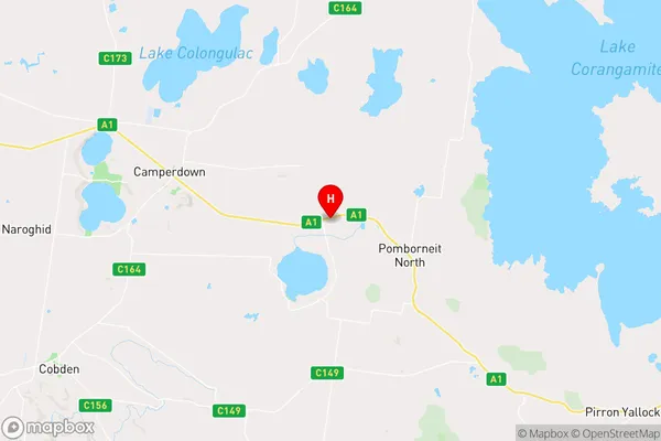 Weerite,Victoria Area Map