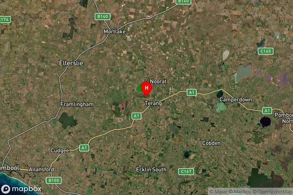 Terang,Victoria Satellite Map