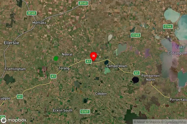 Boorcan,Victoria Satellite Map