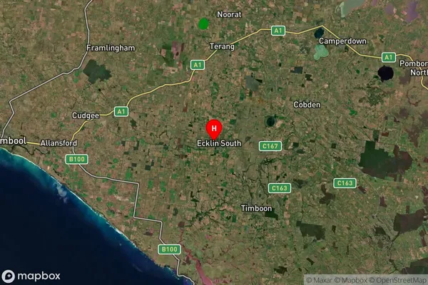 Ecklin South,Victoria Satellite Map