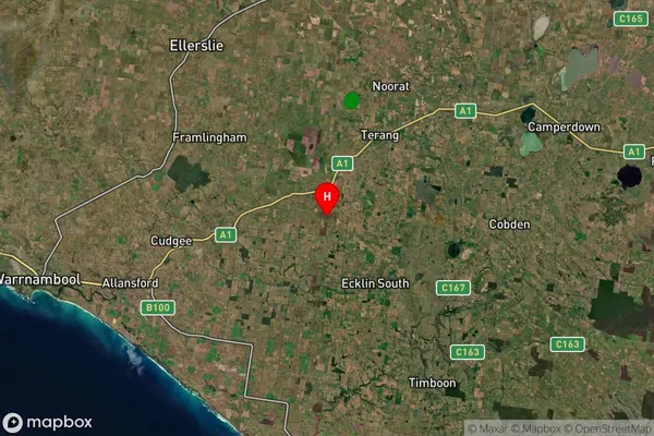 Garvoc,Victoria Satellite Map