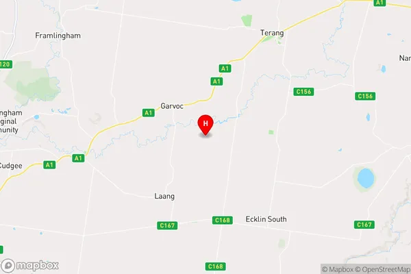 Garvoc,Victoria Area Map