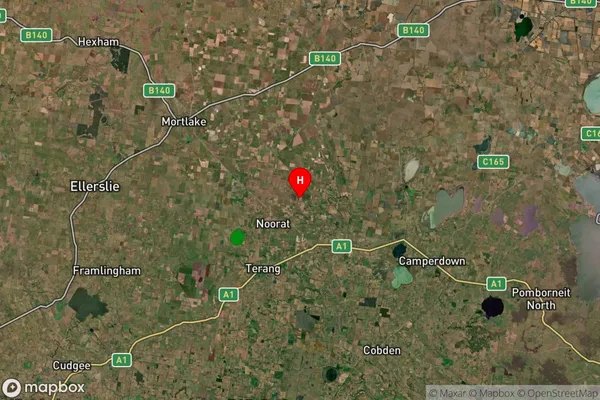 Glenormiston South,Victoria Satellite Map