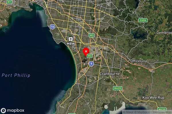 Bangholme,Victoria Satellite Map