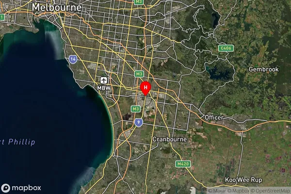 Dandenong South,Victoria Satellite Map