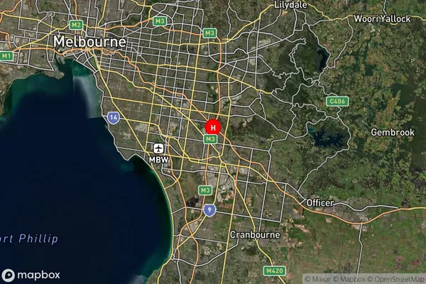 Dunearn,Victoria Satellite Map