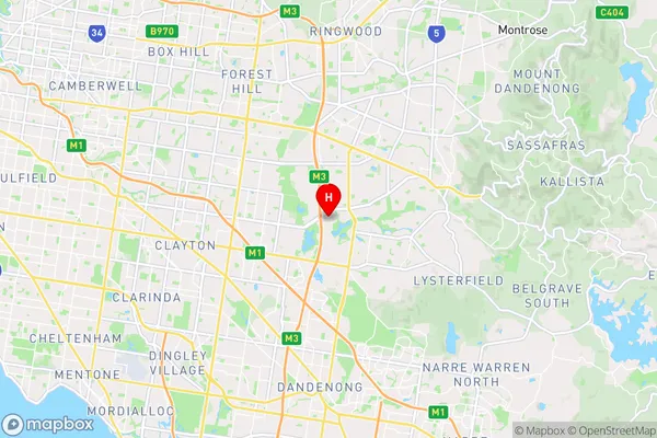 Scoresby,Victoria Area Map