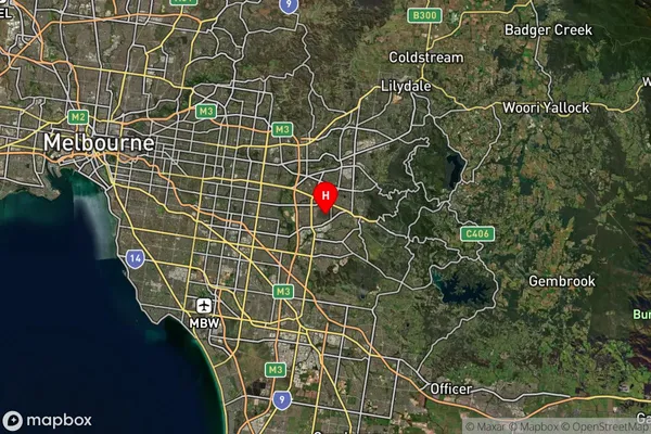 Knoxfield,Victoria Satellite Map