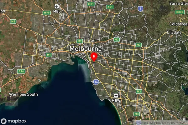 St Kilda East,Victoria Satellite Map