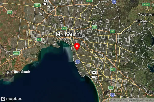 Elsternwick,Victoria Satellite Map