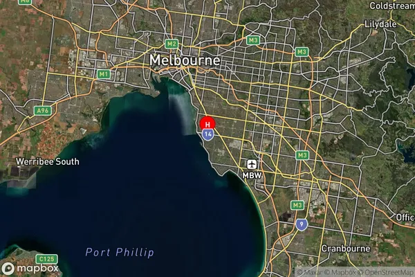 Hampton,Victoria Satellite Map