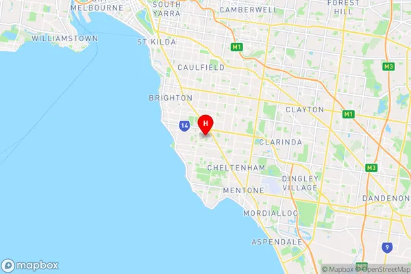 Hampton East,Victoria Area Map