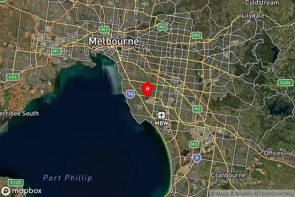 Moorabbin East,Victoria Satellite Map