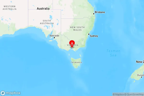 Cheltenham,Victoria Region Map