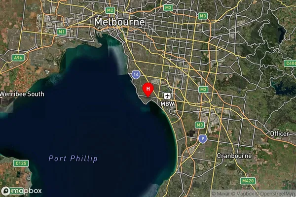 Beaumaris,Victoria Satellite Map