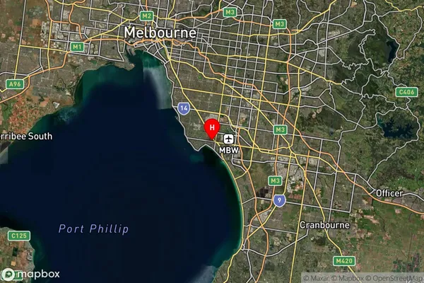 Mentone,Victoria Satellite Map