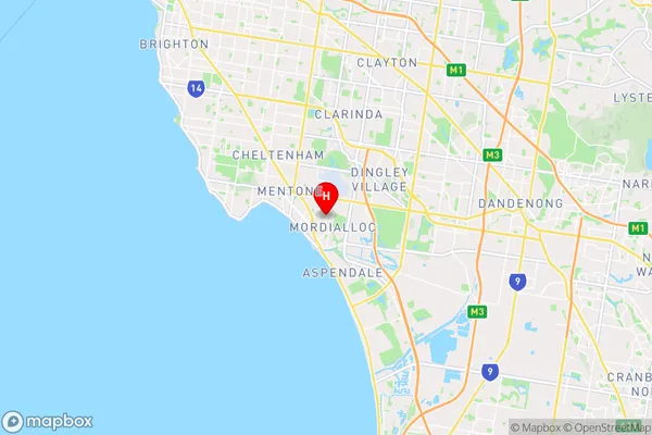 Mordialloc North,Victoria Area Map