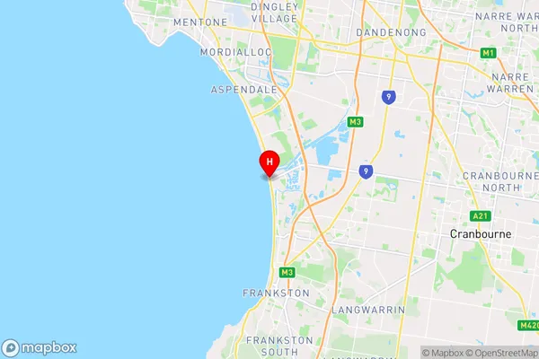 Carrum,Victoria Area Map