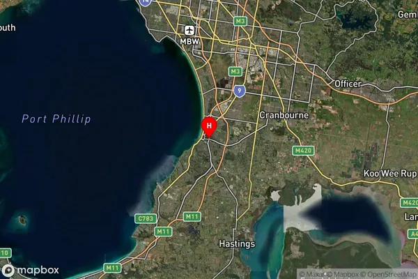 Frankston,Victoria Satellite Map