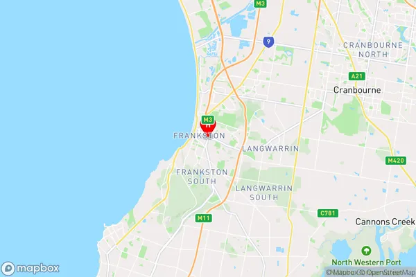 Frankston,Victoria Area Map