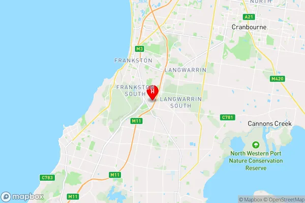 Frankston South,Victoria Area Map