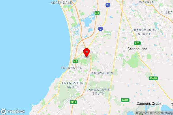 Frankston North,Victoria Area Map