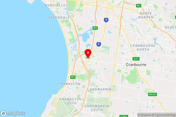 Carrum Downs,Victoria Area Map