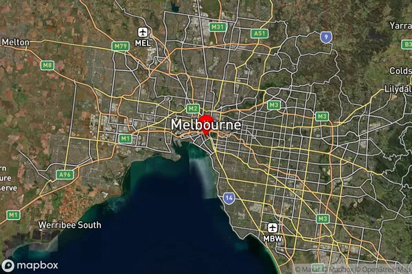 South Melbourne,Victoria Satellite Map