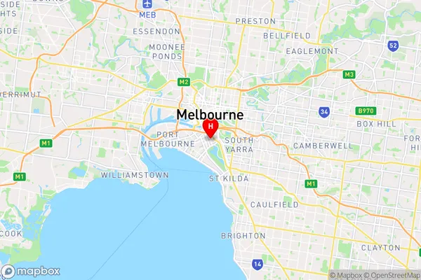 South Melbourne,Victoria Area Map