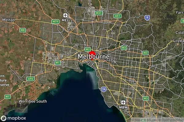 South Melbourne Dc,Victoria Satellite Map