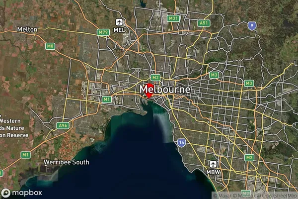 Garden City,Victoria Satellite Map