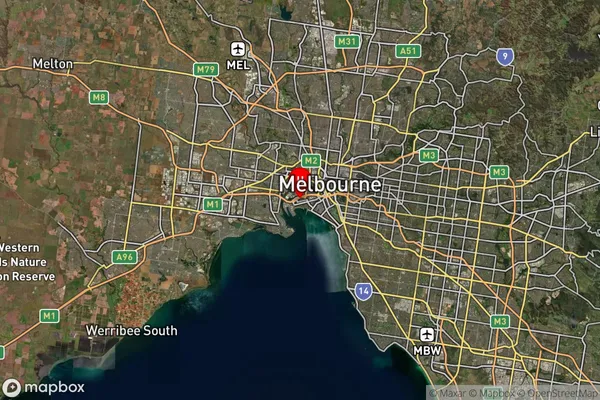 Port Melbourne,Victoria Satellite Map