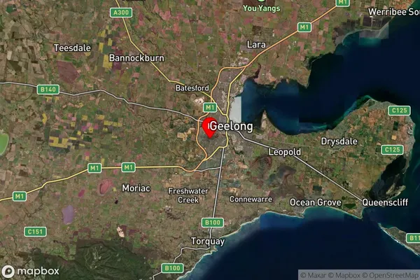 Highton,Victoria Satellite Map