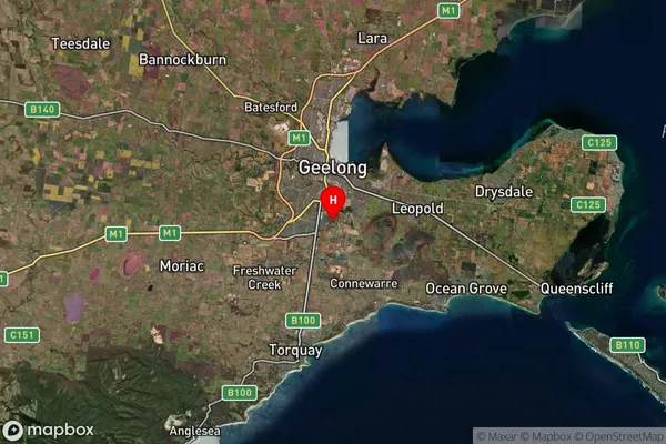 Marshall,Victoria Satellite Map