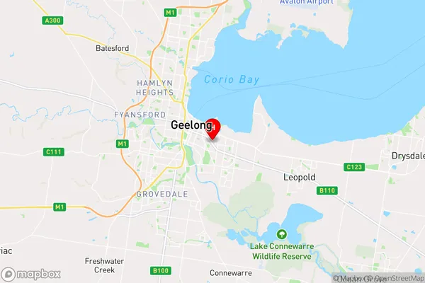 East Geelong,Victoria Area Map