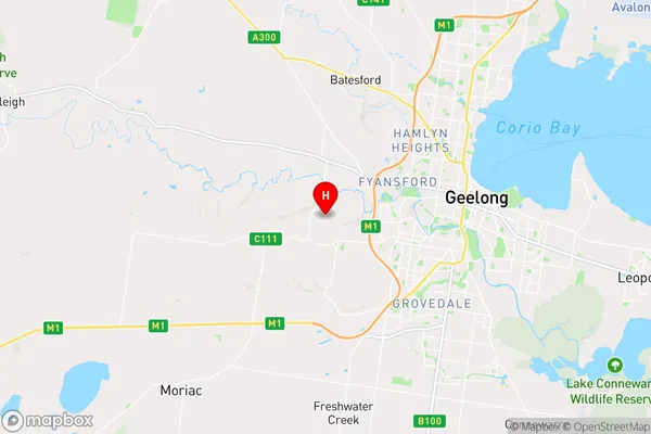 Ceres,Victoria Area Map