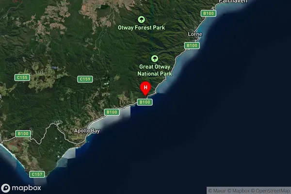 Grey River,Victoria Satellite Map