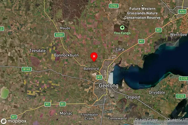 Moorabool,Victoria Satellite Map