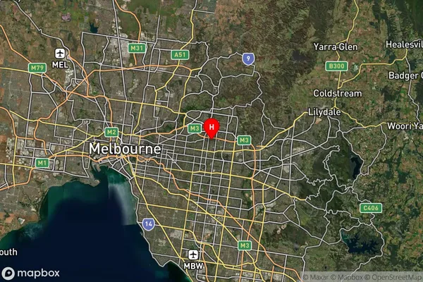 Kerrimuir,Victoria Satellite Map