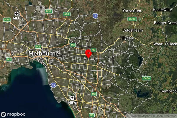 Forest Hill,Victoria Satellite Map