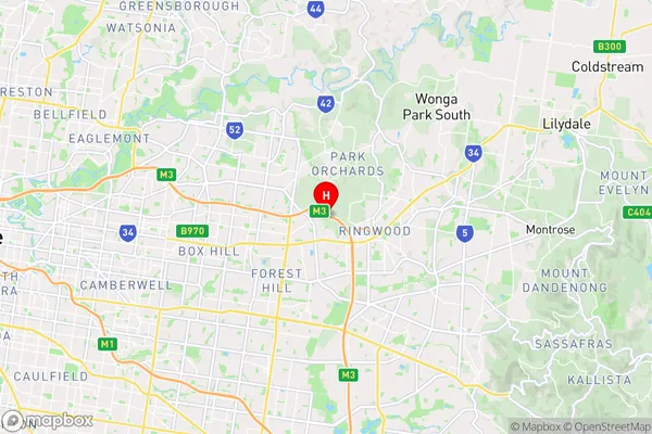 Rangeview,Victoria Area Map