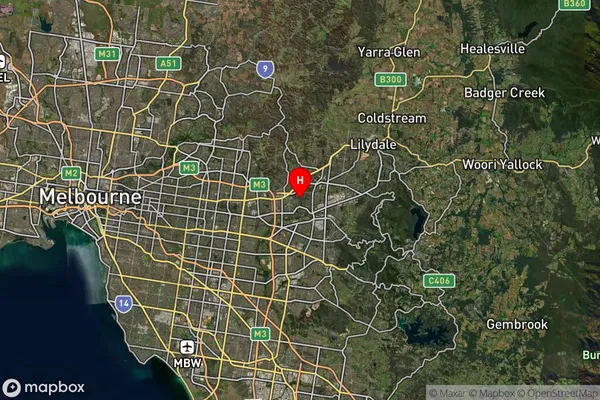 Ringwood East,Victoria Satellite Map