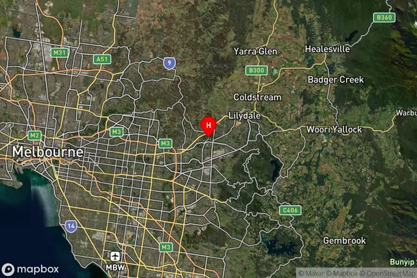 Croydon,Victoria Satellite Map