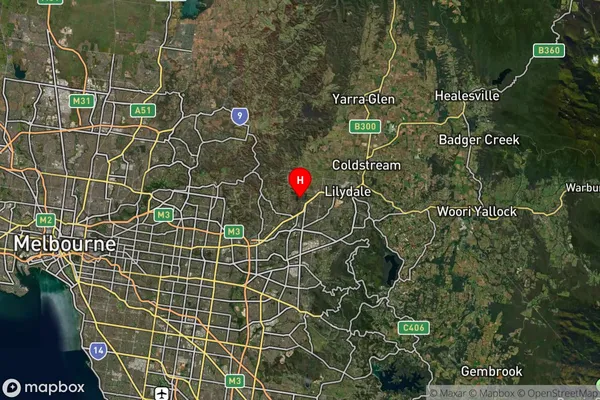 Croydon North,Victoria Satellite Map