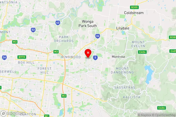 Croydon South,Victoria Area Map