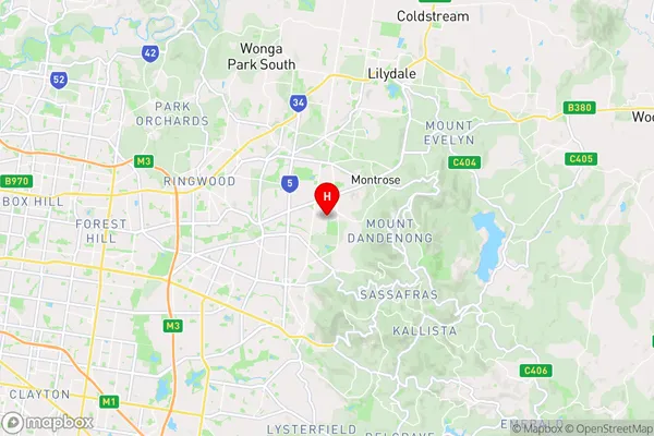 Kilsyth South,Victoria Area Map